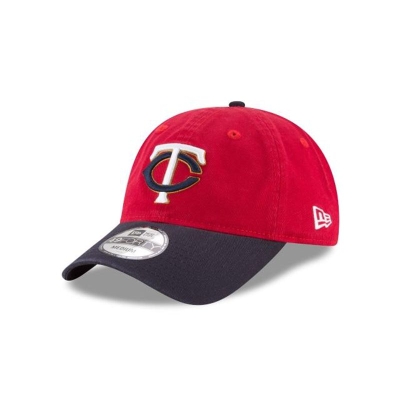 Red Minnesota Twins Hat - New Era MLB Core Fit Alt 2 49FORTY Fitted Caps USA4583276